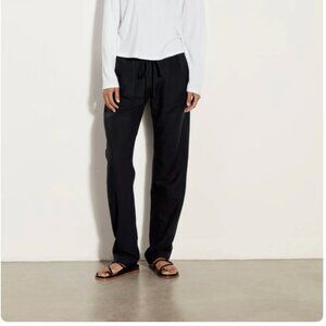 Enza Costa Twill Easy Pant | Black